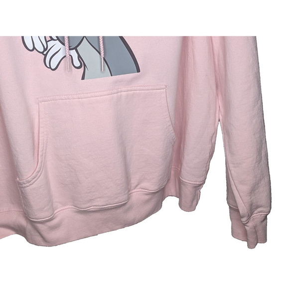 Tom And Jerry Cartoon Show Pink Hoodie Pullover XL Front Back Design P2P 24" - Picture 8 of 11